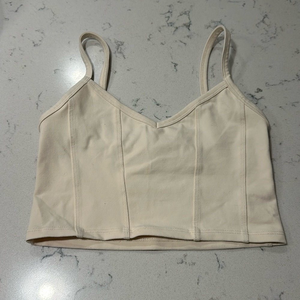 Size medium cute tan tank top